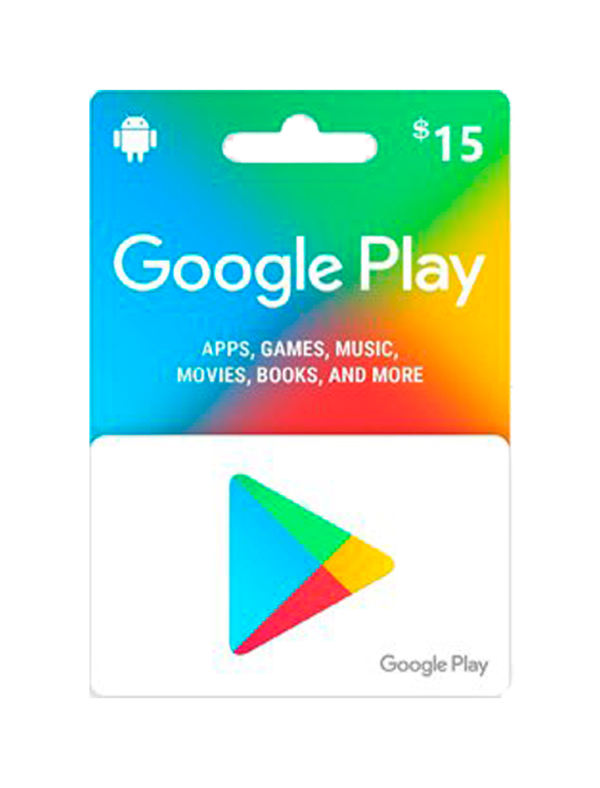 Tarjeta de Regalo Google Play $15