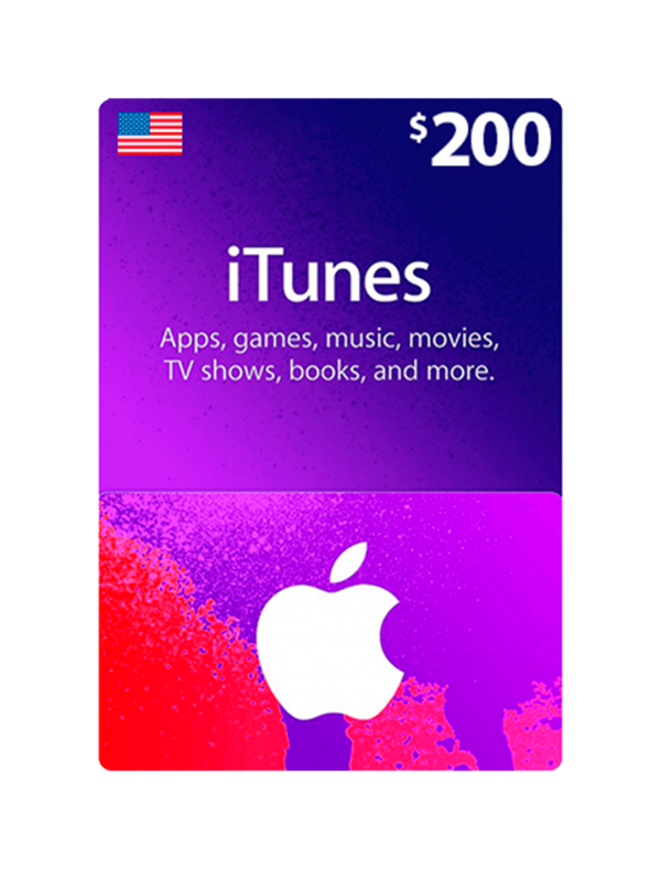 Tarjeta de Regalo iTunes $200