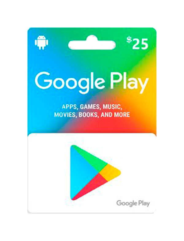 Tarjeta de Regalo Google Play $25