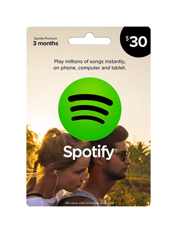 Tarjeta de regalo Spotify $30