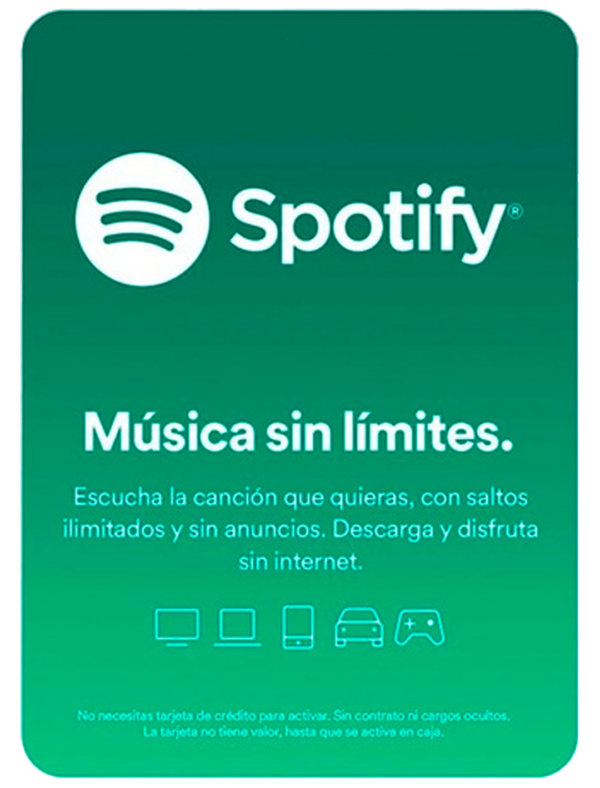 Musica sin limites con Spotify